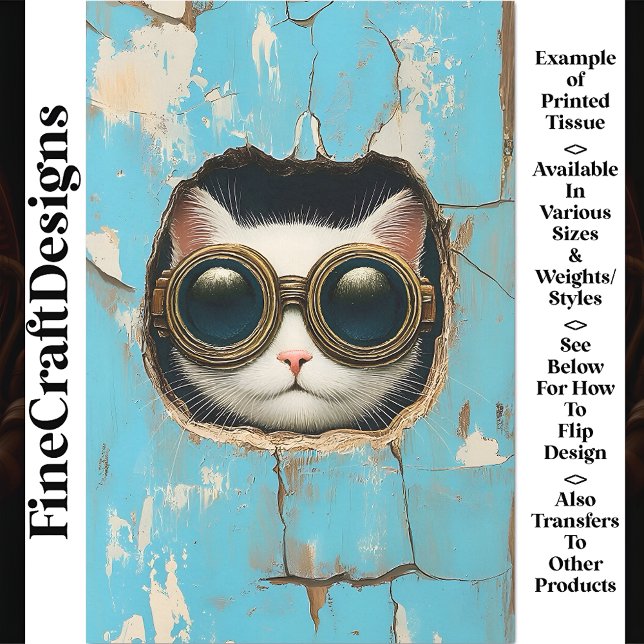 Papier Mousseline Joli Chat Blanc Petit Chat Cache Regardant AQ5 Déc (Créateur téléchargé)