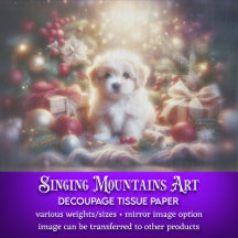 Joli chiot et Noël Arbre Découpage de Noël