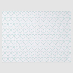 Papier Mousseline Joli Coeur Bleu