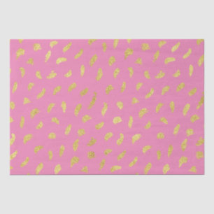 Papier Mousseline Joli doré rose Abstrait