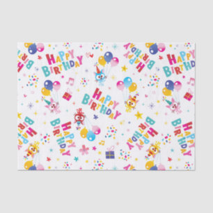Papier Mousseline Joli Motif d'anniversaire