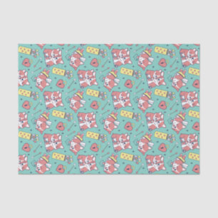 Papier Mousseline Joli motif de flèche d'arc de Cupidon Corgi pour l