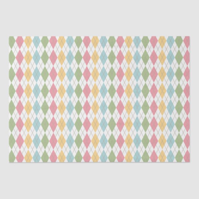 Papier Mousseline Joli Motif Jacquard Pastel (Recto)