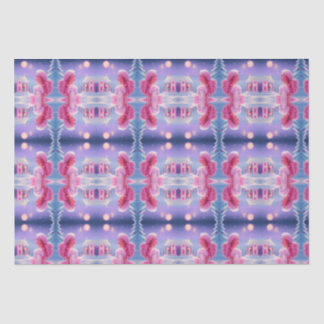 Papier Mousseline Joli Noël Élégant Rose Féminin