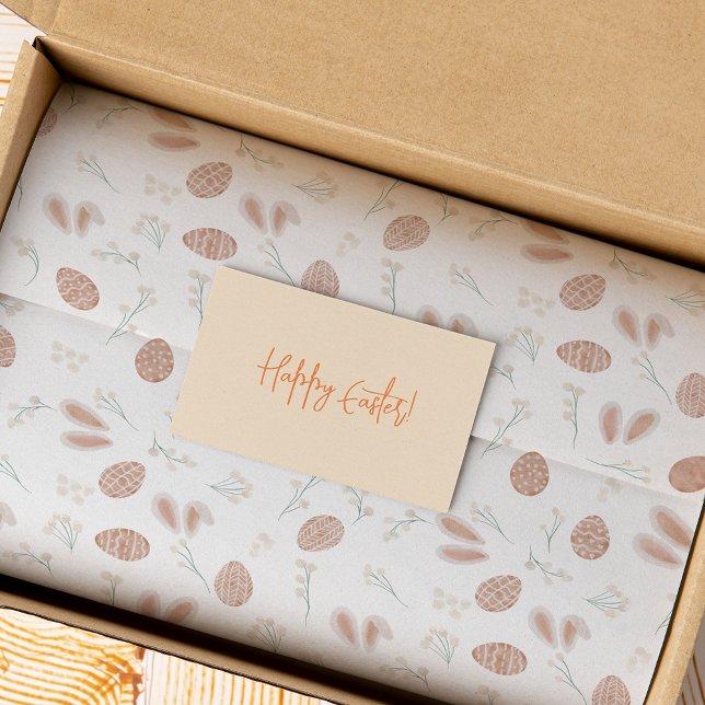 Papier Mousseline Joli oeuf de bouho de pâques motif floral lapin (Créateur téléchargé)