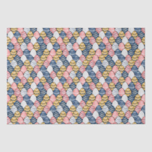 Papier Mousseline Joli Oeufs de Pâques colorés Motif sans couture