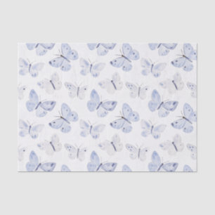 Papier Mousseline Joli Papillons blancs violets Anniversaire