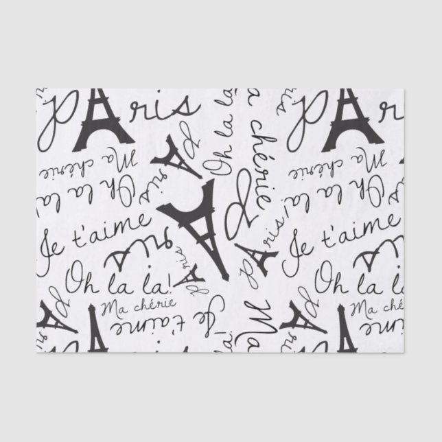 Papier Mousseline Joli Paris (Recto)