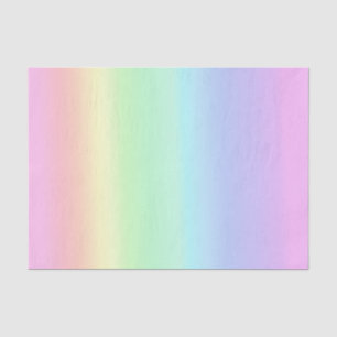 Papier Mousseline Joli Pastel Rainbow dégradent