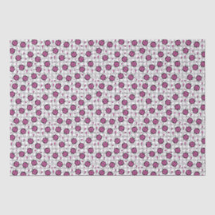 Papier Mousseline Joli rose chaud et noir Ladybug Dessin Motif enfan