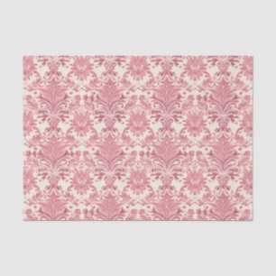 Papier Mousseline Joli rose Damask Motif