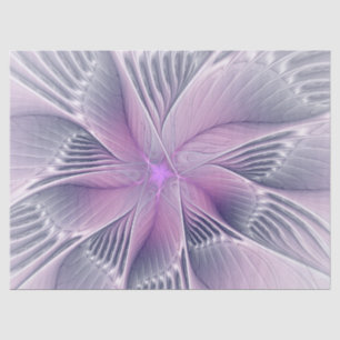 Papier Mousseline Joli rose Fleur Moderne Abstrait Fractal Art