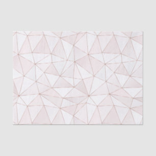Papier Mousseline Joli Rose Gold Foil Motif géométrique