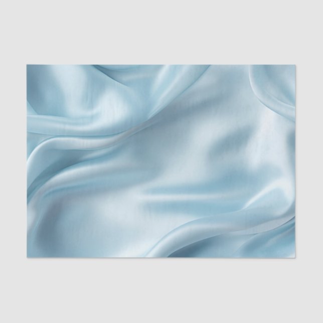 Papier Mousseline Joli Satin synthétique bleu clair féminin  (Recto)