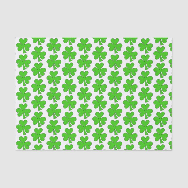 Papier Mousseline Joli Shamrock (Recto)