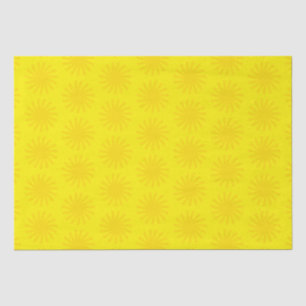 Papier Mousseline Joli soleil jaune motif moderne plaisir lumineux