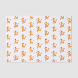 Papier Mousseline Joli triton orangé joyeux