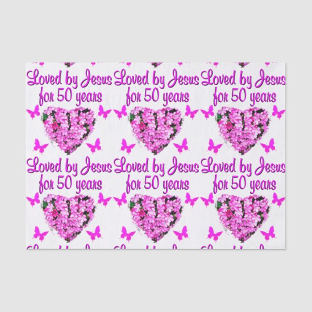 PAPIER MOUSSELINE JOLIE 50E ANNIVERSAIRE (Recto)