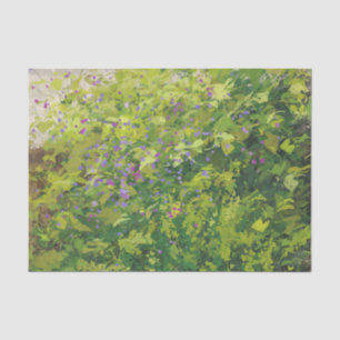 Papier Mousseline Jolie aquarelle Floral Bush peinture graphique