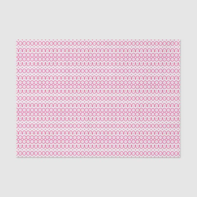 Papier Mousseline Jolie fille Joli Motif rose blanc (Recto)