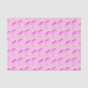 Papier Mousseline Jolie fille rose bébé Unicorn Motif Baby shower