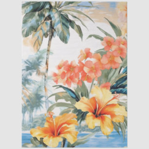 Papier Mousseline Jolie Pastel Ocean View Découpage