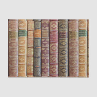Papier Mousseline Jolies Reliures Anciennes de Livres en Découpage