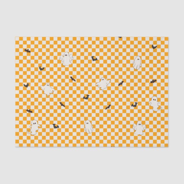 Papier Mousseline Jote Éffrayant Fantôme Halloween Ado Anniversaire (Recto)