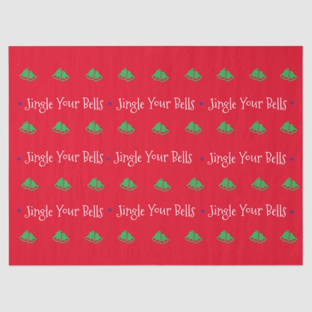Papier Mousseline Jote Jingle Tes Cloches (Recto)