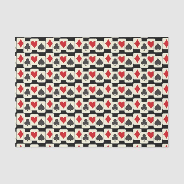 Papier Mousseline Jouer aux cartes Quartet (Recto)