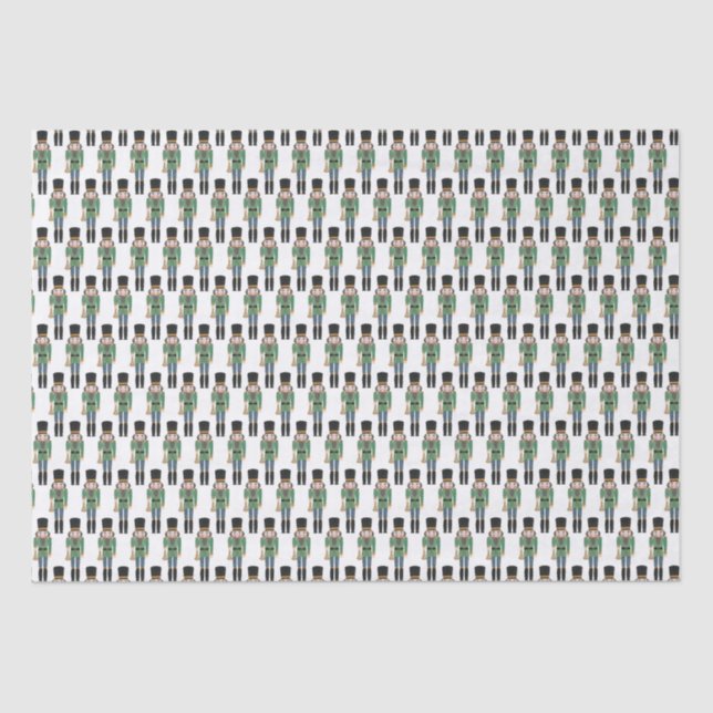 Papier Mousseline Joueur de fêtes classique Soldat de pétards verts (Recto)