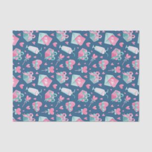 Papier Mousseline Jour de la Saint-Valentin motif cœur amour rose aq