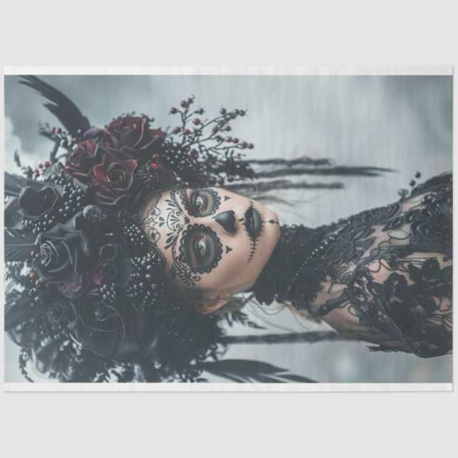 Papier Mousseline Jour des morts (Recto)