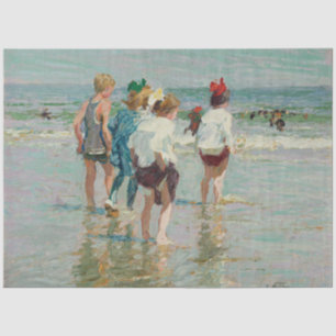 Papier Mousseline Jour d'été à Brighton Beach (par E.H. Potthast)