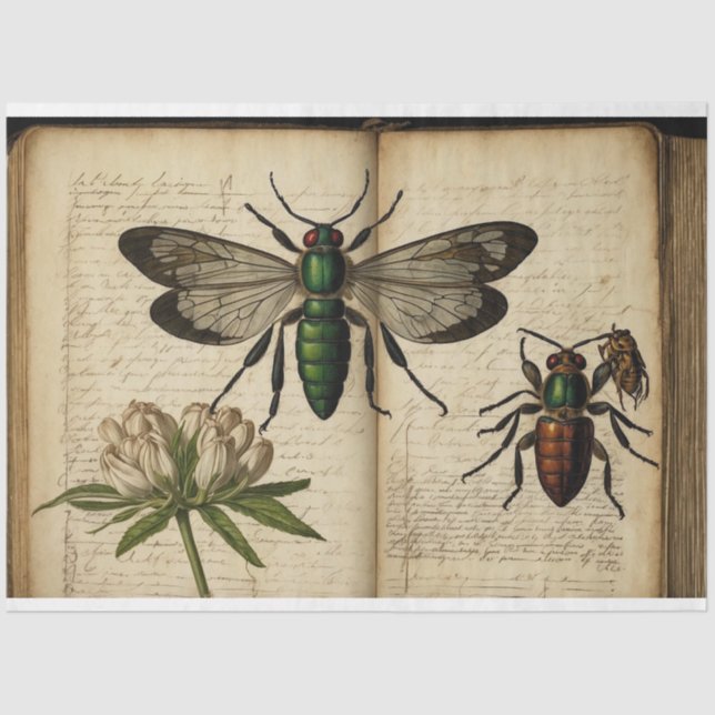 Papier Mousseline Journal Nature (Recto)