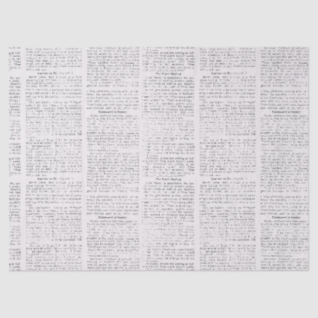 Papier Mousseline Journal Tissue (Recto)