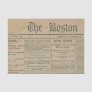 Papier Mousseline Journal vintage de Boston