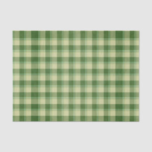 Papier Mousseline Journée de la Saint Patrick à Plaid Vert