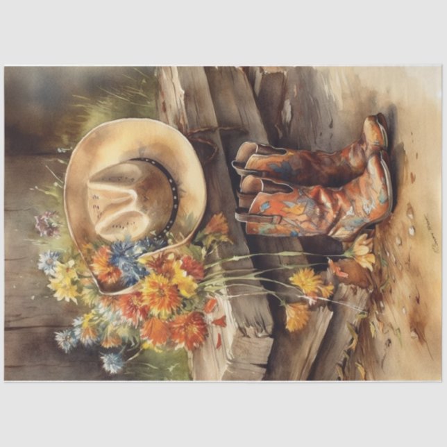 Papier Mousseline Jours occidentaux (Recto)