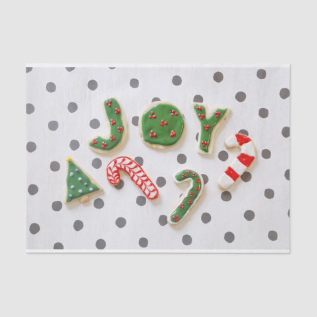 Papier Mousseline Joy Christmas cookies (Recto)