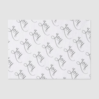 Papier Mousseline Joy Script Parties scintillant Argent