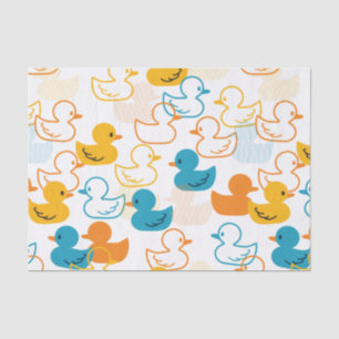 Papier Mousseline Joyeuse baignade une patte de canards Motif II