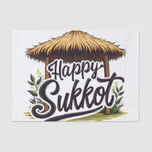 Papier Mousseline Joyeuse fête juive Sukkot Hanoukka