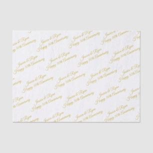 Papier Mousseline Joyeux 50e anniversaire do-it-yourself noms / anné