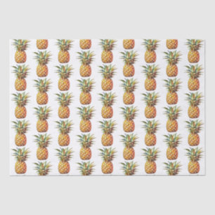 Papier Mousseline Joyeux ananas tropicaux