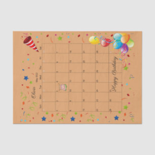 Papier Mousseline Joyeux anniversaire mai 2022 Tissue Paper