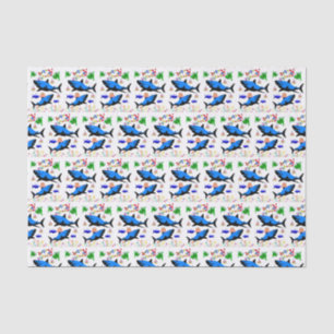 Papier Mousseline Joyeux Anniversaire Papier Tissu Requin