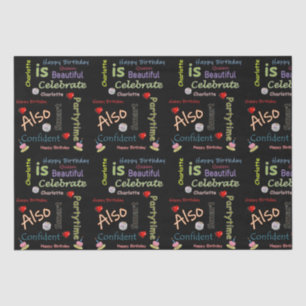 Papier Mousseline Joyeux Anniversaire Tissu Papier Charlotte