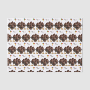 Papier Mousseline Joyeux Anniversaire Tissu Papier Chocolat Cupcake