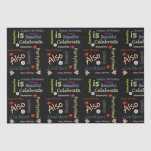 Papier Mousseline Joyeux Anniversaire Tissu Papier Samantha